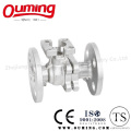 2 PC Split Body Flange Floating Ball Valve